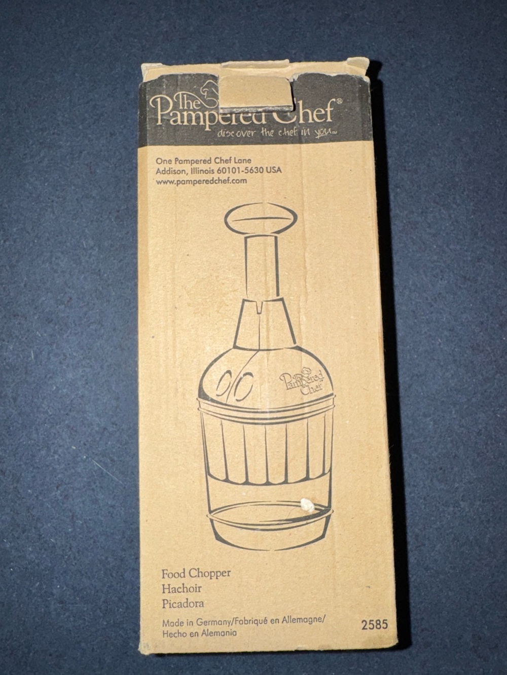 Pampered Chef Instruction Insert - Cream Paper